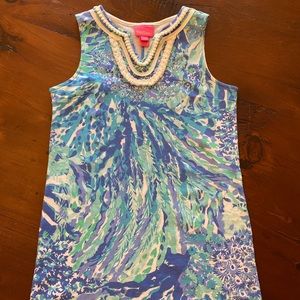 Lilly Pulitzer Mini Harper Shift Dress Size L 8-10